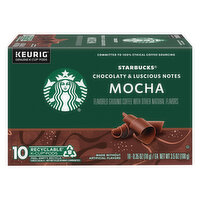 Starbucks Coffee, Ground, Mocha Flavored, K-Cup Pods