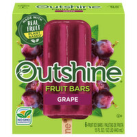 Outshine Fruit Bars, Grape - 6 Each 