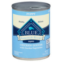 Blue Buffalo Food for Puppies, Natural, Chicken Dinner with Garden Vegetables, Puppy - 12.5 Ounce
