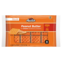 Austin Sandwich Crackers, Peanut Butter on Cheese, 8 Pack - 8 Each 