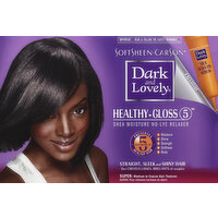 Dark and Lovely Relaxer, Shea Moisture No-Lye, Healthy Gloss 5, Super