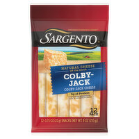 Sargento The great tastes of Colby and Monterey Jack come together to create a cheese snack with a sweet, mellow, on-the-go boost of flavor. - 12 Each 