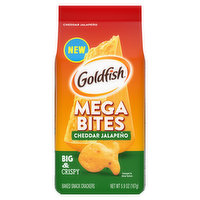 Goldfish Baked Snack Crackers, Cheddar Jalapeno, Mega Bites - 5.9 Ounce 