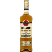 Bacardi Rum, Gold - 750 Millilitre 
