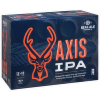 Real Ale Brewing Co Beer, IPA, Axis - 12 Each 