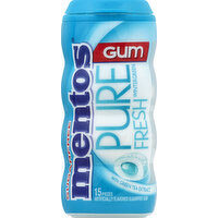 Mentos Gum, Wintergreen, with Green Tea Extract - 15 Each 