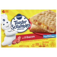 Pillsbury Toaster Pastries, Bacon, Toaster Scrambles - 4 Each