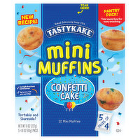 Tastykake Confetti Cake Mini Muffins, Portable and Shareable, Confetti Muffins - 5 Each 