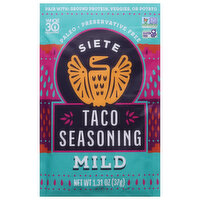 Siete Taco Seasoning, Mild - 1.31 Ounce 