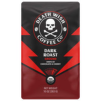 Death Wish Coffee Co Coffee, Ground, Dark Roast - 10 Ounce 