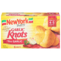 New York Bakery Garlic Knots, Hand-Tied - 6 Each 