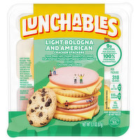 Lunchables Lunch Combinations, Light Bologna & American Cracker Stackers