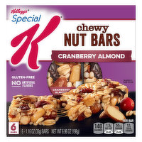 Special K Nut Bars, Cranberry Almond, Chewy - 6 Each 