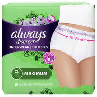 Always Discreet Underwear, L, G (14-20) Maximum 10 ea, Health & Personal  Care