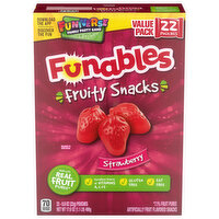 Funables Fruity Snacks, Strawberry, Value Pack - 22 Each 