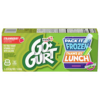 Go Gurt Yogurt, Low Fat, Strawberry - 8 Each 