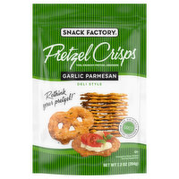 Snack Factory Pretzel Crisps, Garlic Parmesan, Deli Style - 7.2 Ounce
