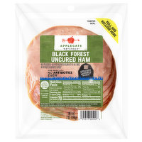 Applegate Naturals Ham, Uncured, Black Forest - 7 Ounce 