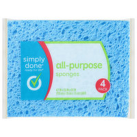 Simply Done Sponges, All-Purpose, 4 Pack - 4 Each 