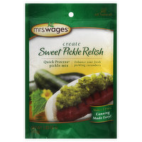 Mrs. Wages Pickle Mix, Quick Process, Sweet Pickle Relish - 3.88 Ounce