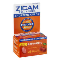 Zicam Cold Remedy, Quick Dissolve Tablets, Cherry Flavor - 25 Each 