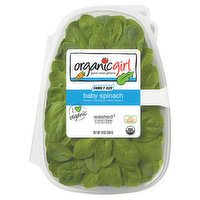 Organicgirl Spinach, Baby, Family Size - 10 Ounce