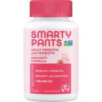 SmartyPants Prebiotic and Probiotic, Immunity Formula, Adult, Strawberry Creme, Gummies