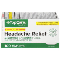 TopCare Headache Relief, Extra Strength, Caplets - 100 Each 