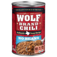 Wolf Brand Chili Without Beans - 15 Ounce 
