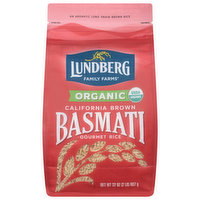 Lundberg Family Farms Rice, Organic, Basmati, California Brown, Gourmet - 32 Ounce 