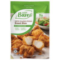 Just Bare Breast Bites, Lightly Breaded, Chicken - 24 Ounce 