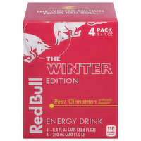 Red Bull Energy Drink, Pear Cinnamon, 4 Pack