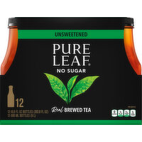 Pure Leaf Brewed Tea, Real, Unsweetened - 12 Each 