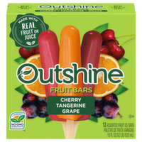 Outshine Fruit Bars, Assorted, Cherry/Tangerine/Grape