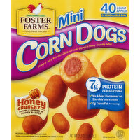 Foster Farms Corn Dogs, Mini, Honey Crunchy Flavor - 40 Each 