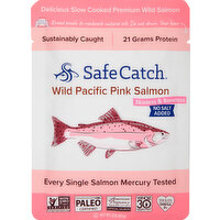 Safe Catch Pink Salmon, No Salt Added, Skinless & Boneless - 3 Ounce 