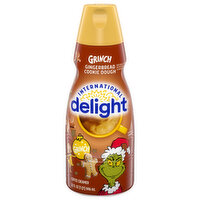 International Delight Coffee Creamer, Gingerbread Cookie Dough, Grinch - 32 Fluid ounce
