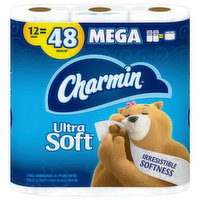 Charmin Bathroom Tissue, Mega, 2-Ply - 12 Each 