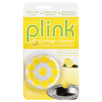 Plink Cleaner & Deodorizer, Garbage Disposer, Fresh Lemon - 10 Each 