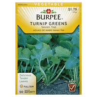 Burpee Seeds, Turnip Greens, Seven Top