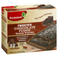 Brookshire's Toaster Pastries, Chocolate Fudge, Frosted - 12 Each 