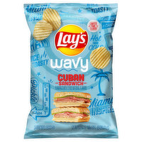 Lay's Potato Chips, Cuban Sandwich, Wavy - 7.5 Ounce 