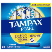 Tampax Tampons, Regular, Unscented - 36 Each 