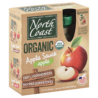 North Coast Apple Sauce, Organic, Apple - 4 Each 