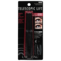 L'Oreal Mascara, Length Lift & Volume, Blackest Black - 0.33 Fluid ounce