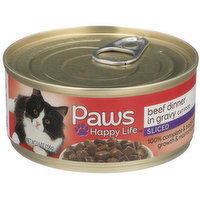 Paws Happy Life Beef Dinner In Gravy Sliced Cat Food - 5.5 Ounce 