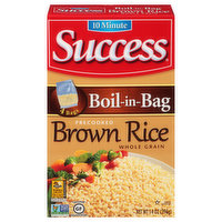 Success Brown Rice, Whole Grain, Boil-in-Bag - 4 Each 