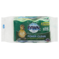 Dawn Scrubber Sponges, Power Clean, 3 Pack