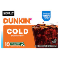 Dunkin' Coffee, Cold, K-Cup Pods - 10 Each 