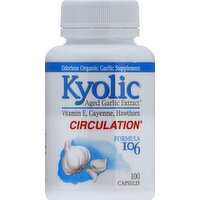 Kyolic Circulation, Formula 106, Capsules - 100 Each 